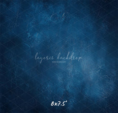 Classic Blue Abstract Portrait Photo Backdrop - Layoris