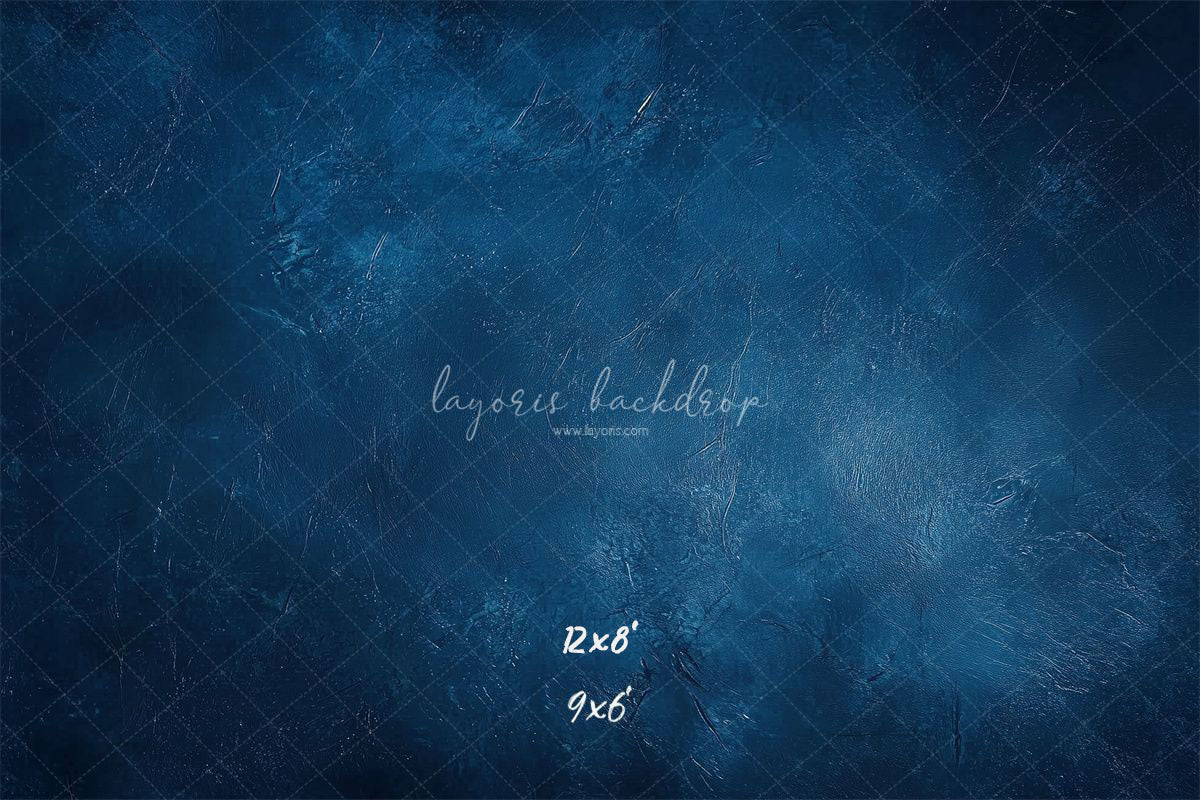 Classic Blue Abstract Portrait Photo Backdrop - Layoris