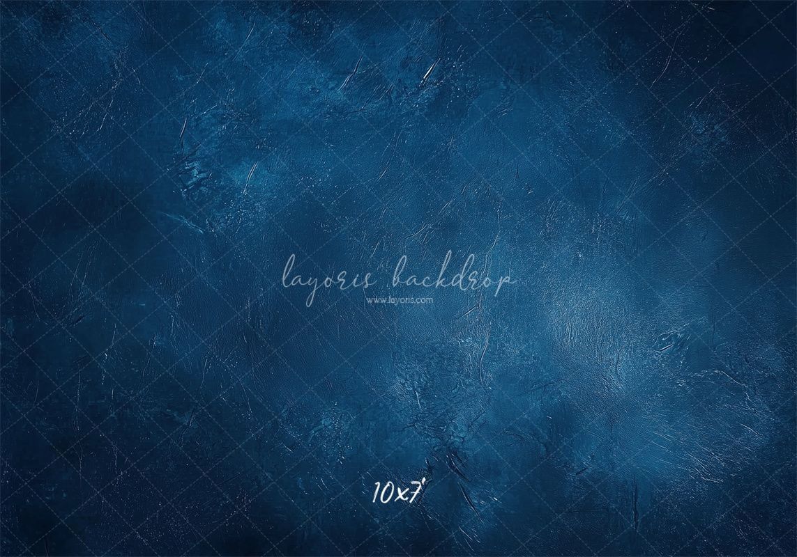 Classic Blue Abstract Portrait Photo Backdrop - Layoris