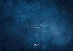 Classic Blue Abstract Portrait Photo Backdrop - Layoris