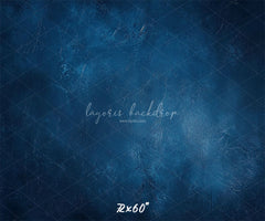 Classic Blue Abstract Portrait Photo Backdrop - Layoris