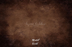 Brown Concrete Old Master Portrait Photo Backdrop - Layoris