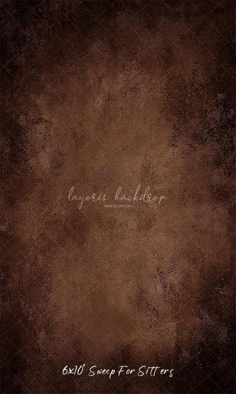 Brown Concrete Old Master Portrait Photo Backdrop - Layoris