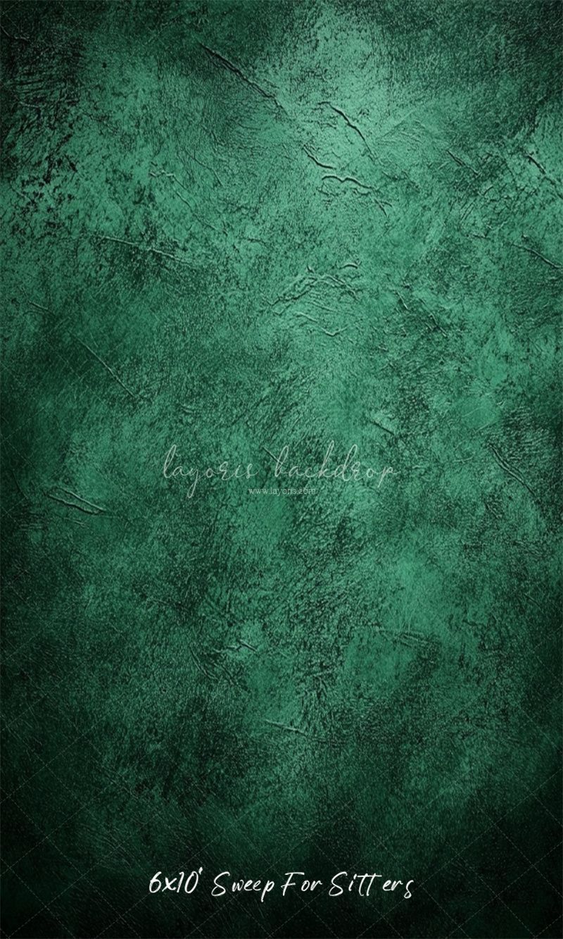 Green Black Interwoven Old Master Backdrop - Layoris
