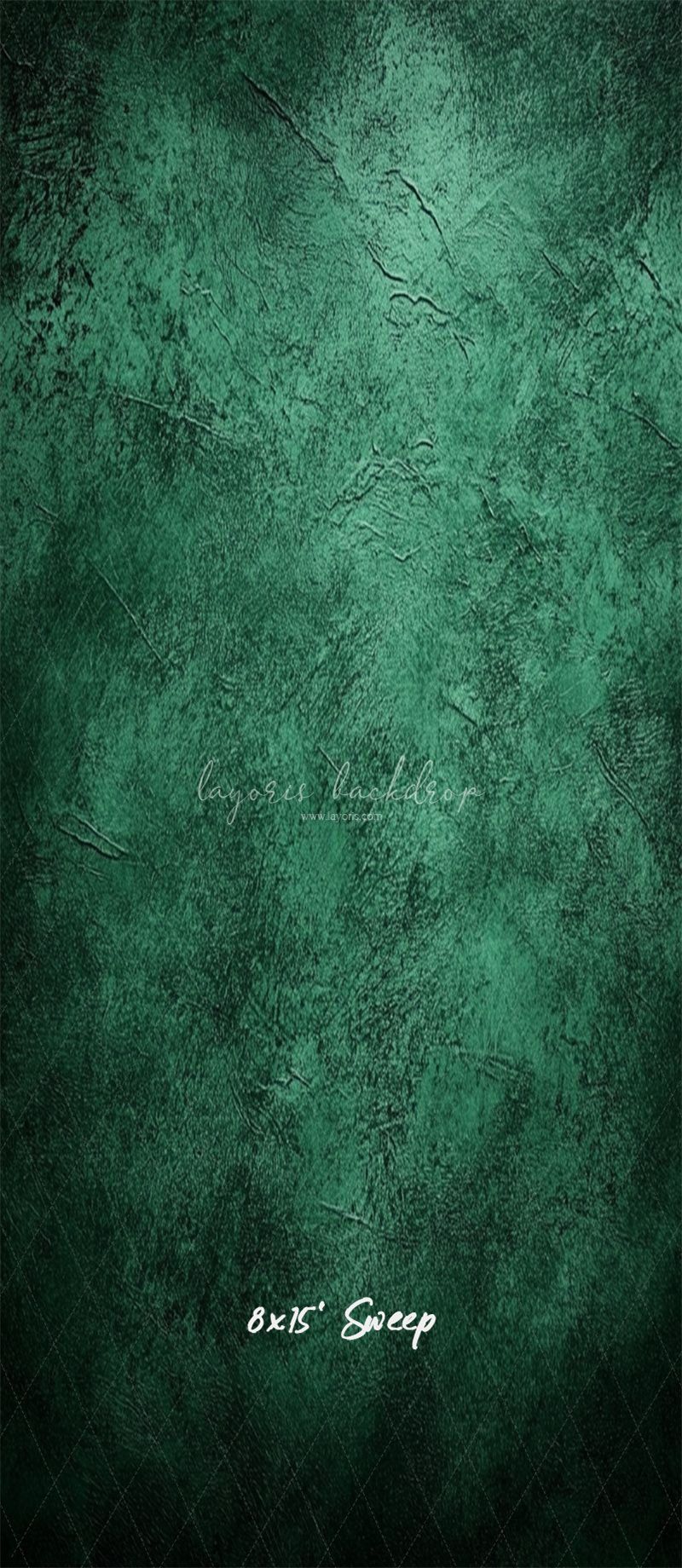 Green Black Interwoven Old Master Backdrop - Layoris