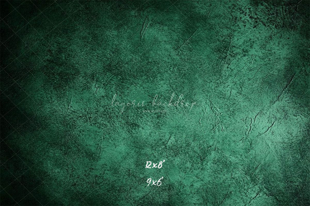 Green Black Interwoven Old Master Backdrop - Layoris