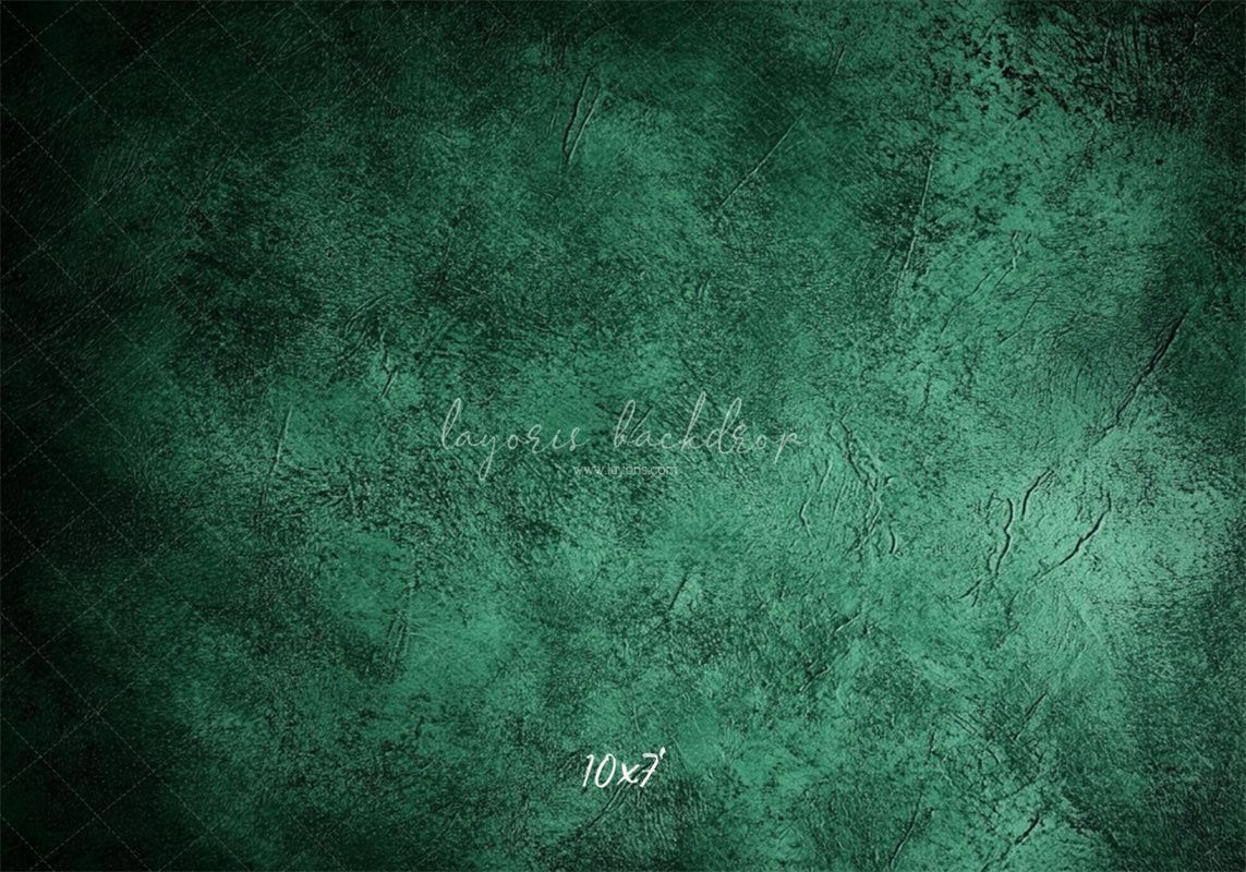 Green Black Interwoven Old Master Backdrop - Layoris