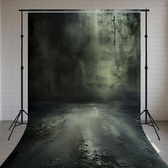 Retro Dark Grey Gradient Portrait Sweep Backdrop - Layoris