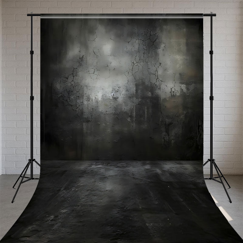 Black Old Master Professional Portrait Sweep Backdrop - Layoris