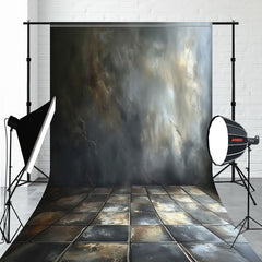 Gray And Gold Interwoven Sweep Backdrop - Layoris