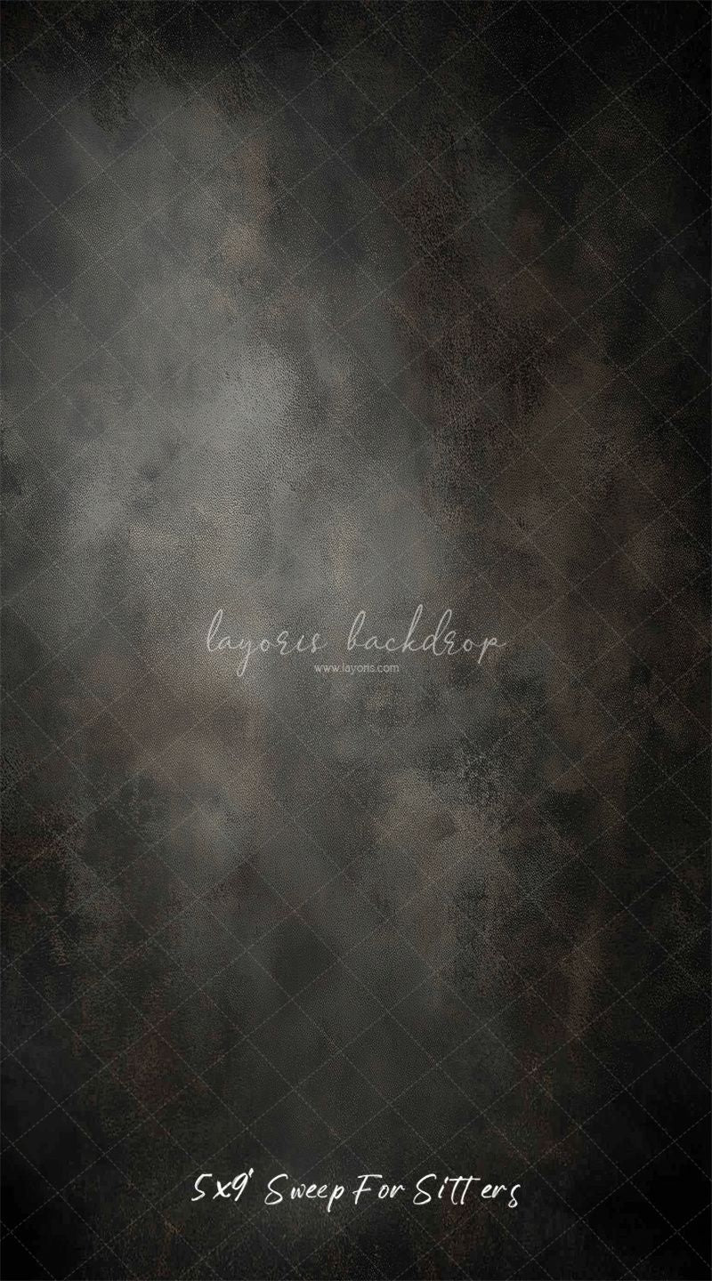 Dark Grey Misty Old Master Portrait Backdrop - Layoris