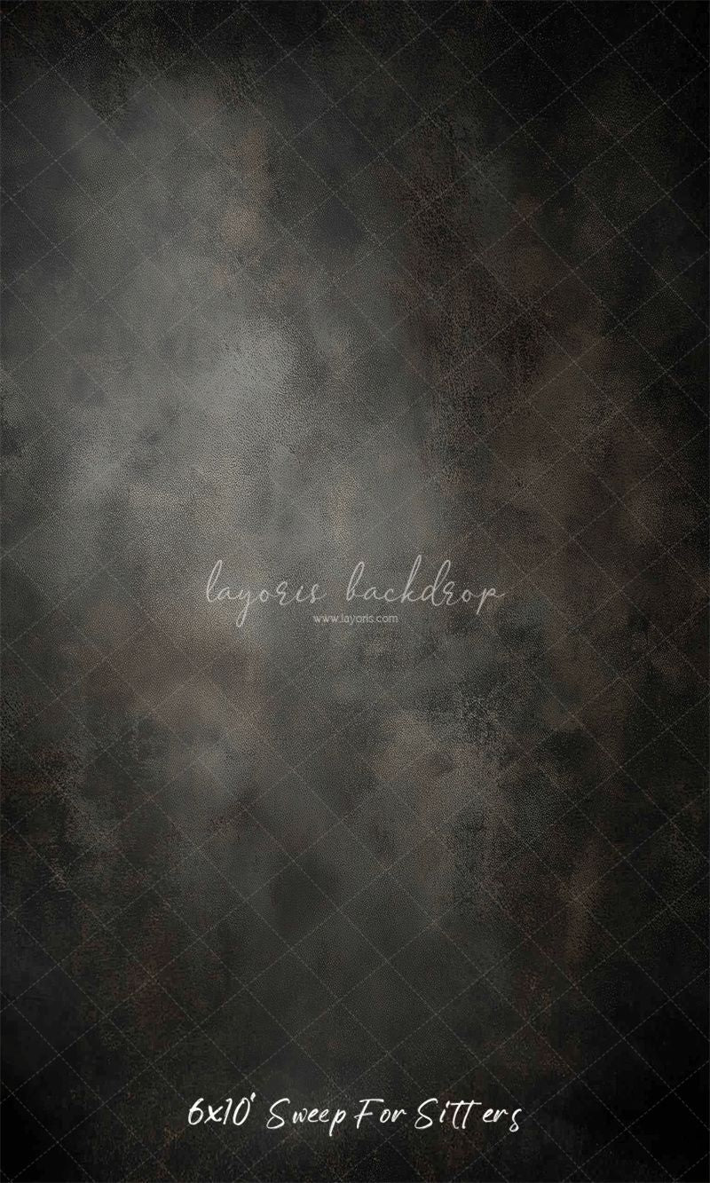 Dark Grey Misty Old Master Portrait Backdrop - Layoris