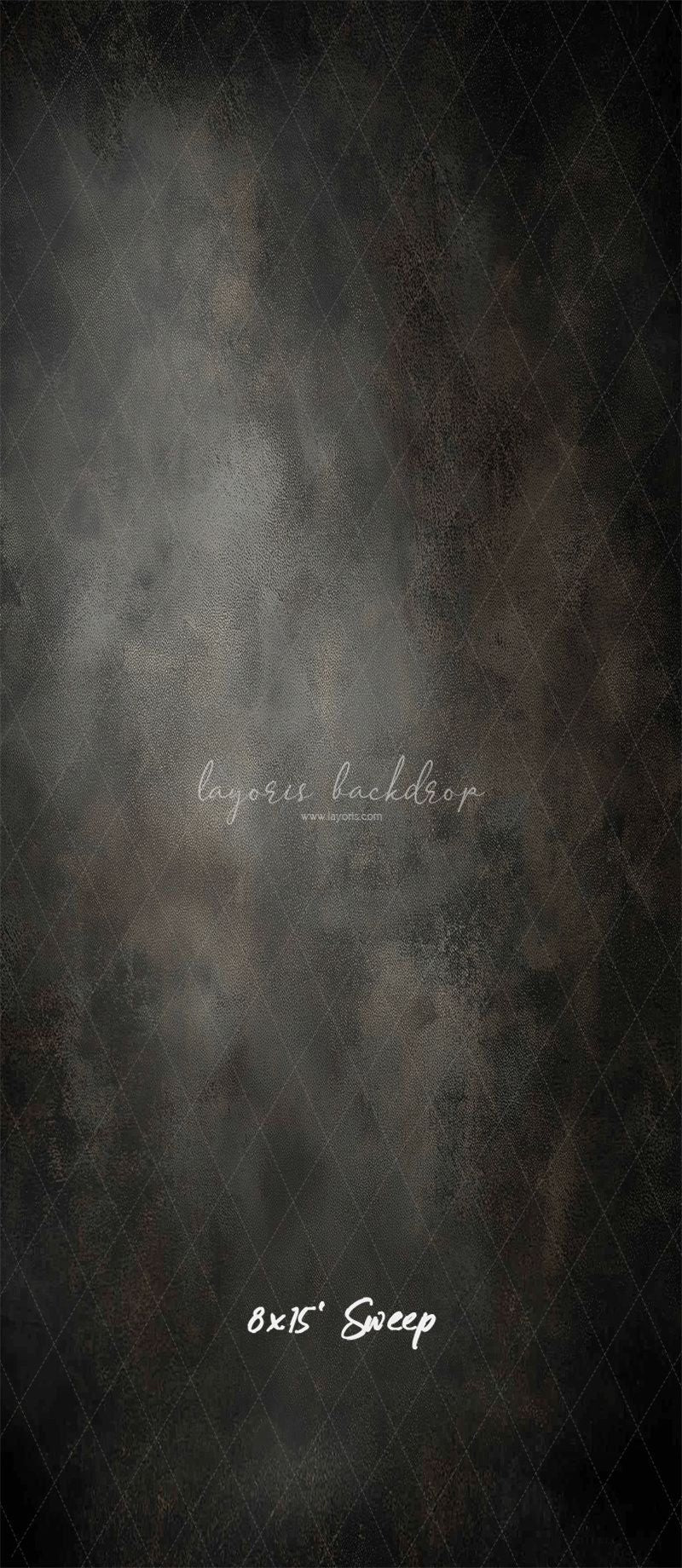 Dark Grey Misty Old Master Portrait Backdrop - Layoris