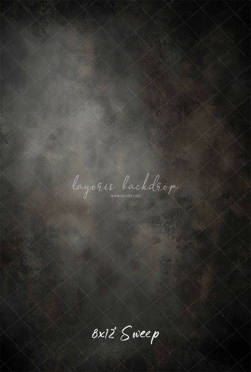 Dark Grey Misty Old Master Portrait Backdrop - Layoris