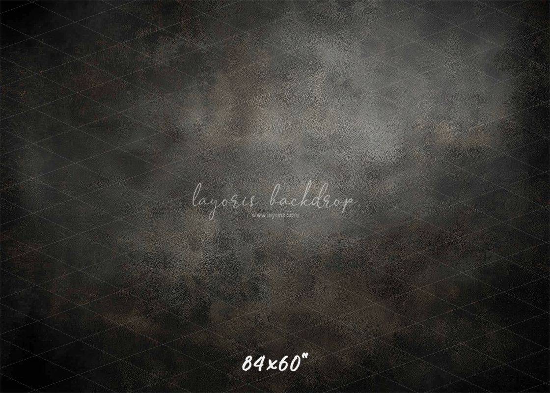 Dark Grey Misty Old Master Portrait Backdrop - Layoris