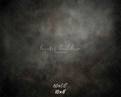 Dark Grey Misty Old Master Portrait Backdrop - Layoris