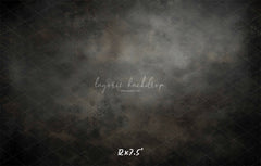 Dark Grey Misty Old Master Portrait Backdrop - Layoris