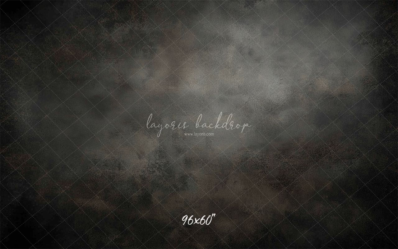 Dark Grey Misty Old Master Portrait Backdrop - Layoris
