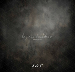 Dark Grey Misty Old Master Portrait Backdrop - Layoris