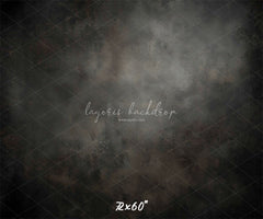 Dark Grey Misty Old Master Portrait Backdrop - Layoris