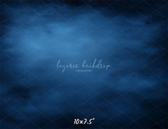 Blue Misty Old Master Portrait Backdrop - Layoris
