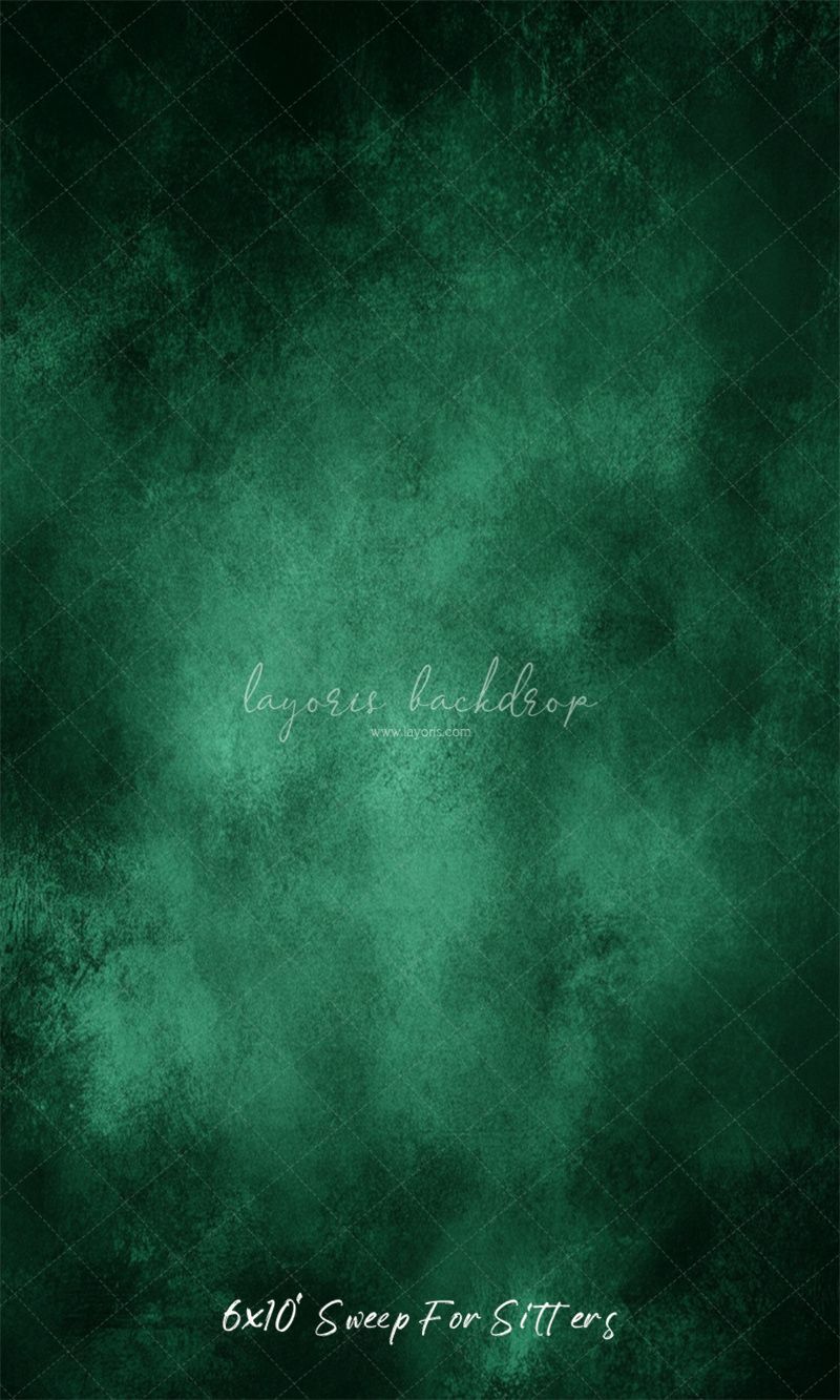 Green Misty Old Master Portrait Backdrop - Layoris