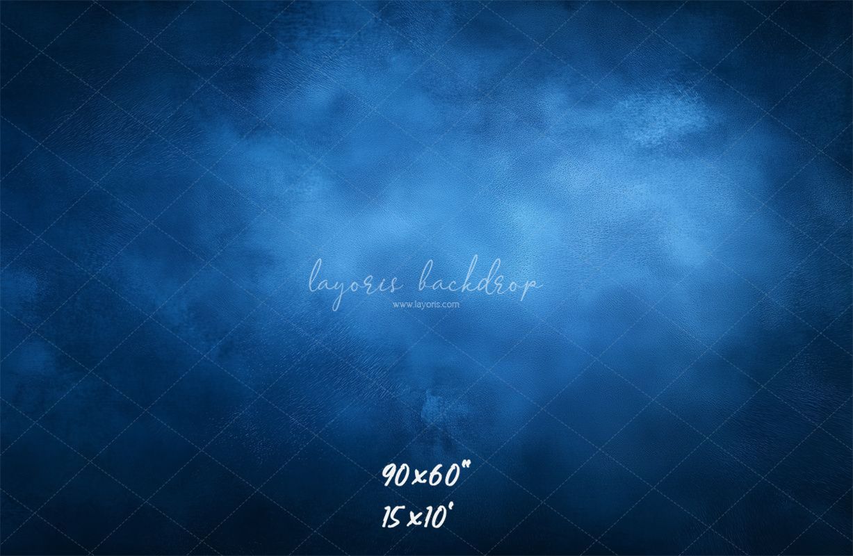 Blue Misty Vintage Old Master Portrait Backdrop - Layoris