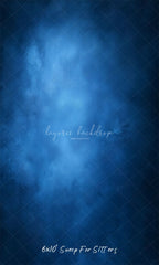 Blue Misty Vintage Old Master Portrait Backdrop - Layoris