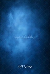 Blue Misty Vintage Old Master Portrait Backdrop - Layoris