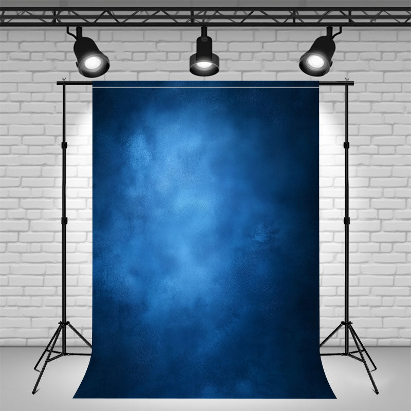 Blue Misty Vintage Old Master Portrait Backdrop - Layoris