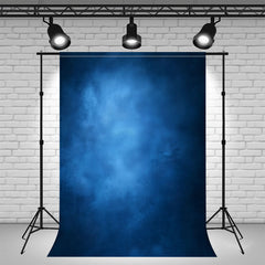 Blue Misty Vintage Old Master Portrait Backdrop - Layoris