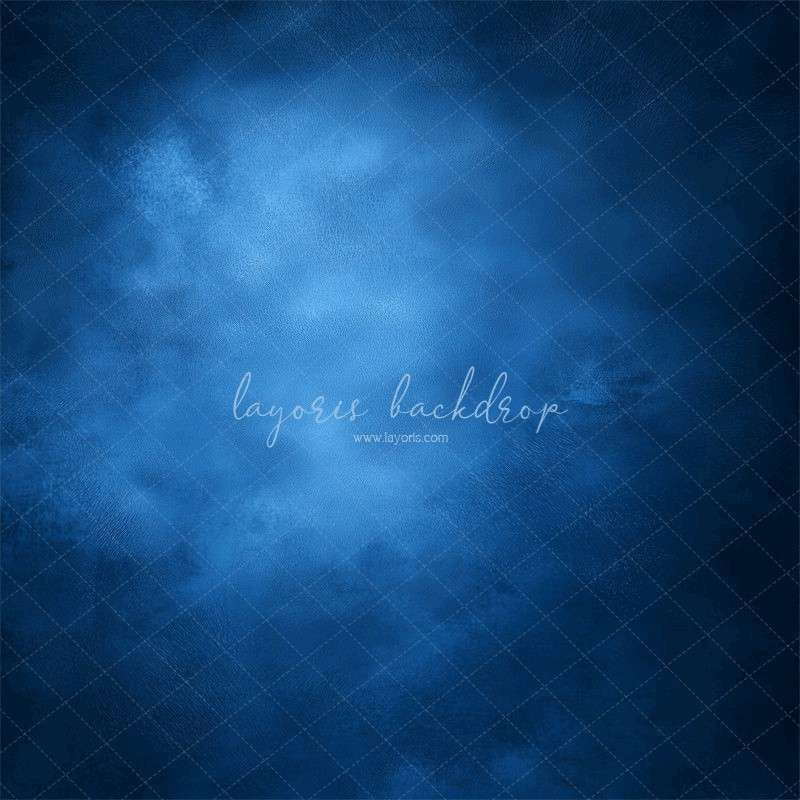 Blue Misty Vintage Old Master Portrait Backdrop - Layoris
