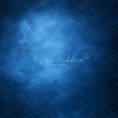 Blue Misty Vintage Old Master Portrait Backdrop - Layoris