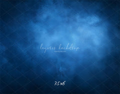 Blue Misty Vintage Old Master Portrait Backdrop - Layoris