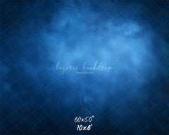 Blue Misty Vintage Old Master Portrait Backdrop - Layoris