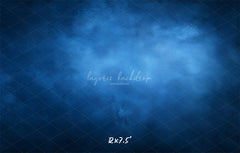 Blue Misty Vintage Old Master Portrait Backdrop - Layoris