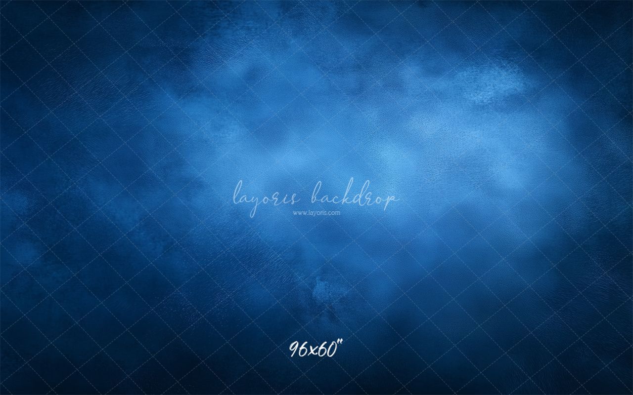 Blue Misty Vintage Old Master Portrait Backdrop - Layoris