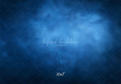 Blue Misty Vintage Old Master Portrait Backdrop - Layoris