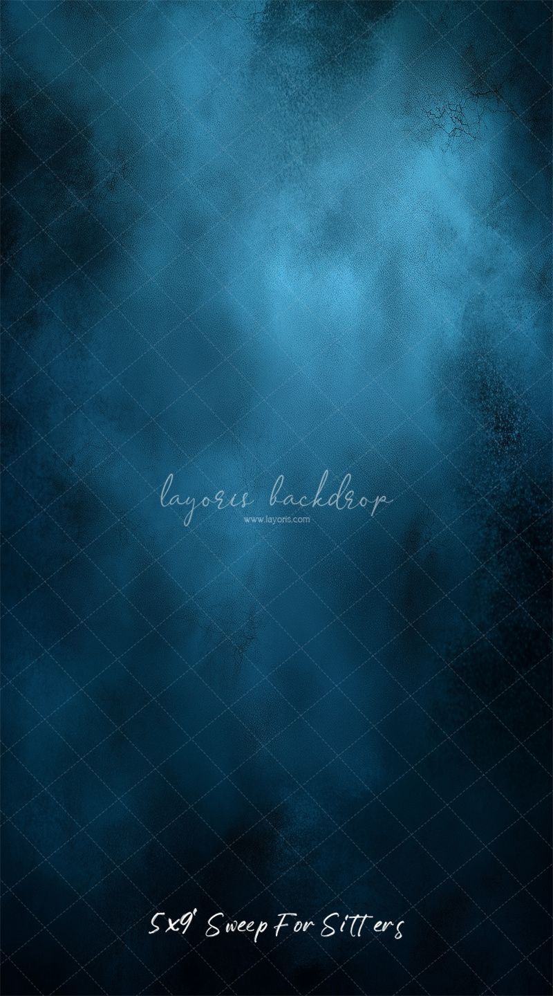 Blue Misty Vintage Old Master Backdrop For Studio - Layoris