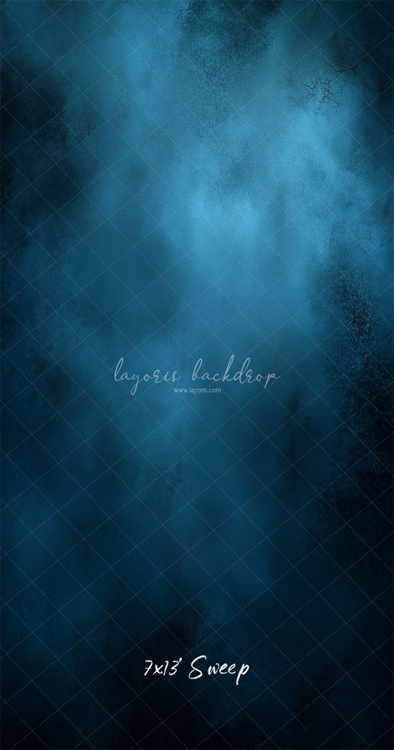 Blue Misty Vintage Old Master Backdrop For Studio - Layoris