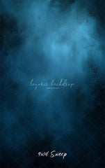 Blue Misty Vintage Old Master Backdrop For Studio - Layoris