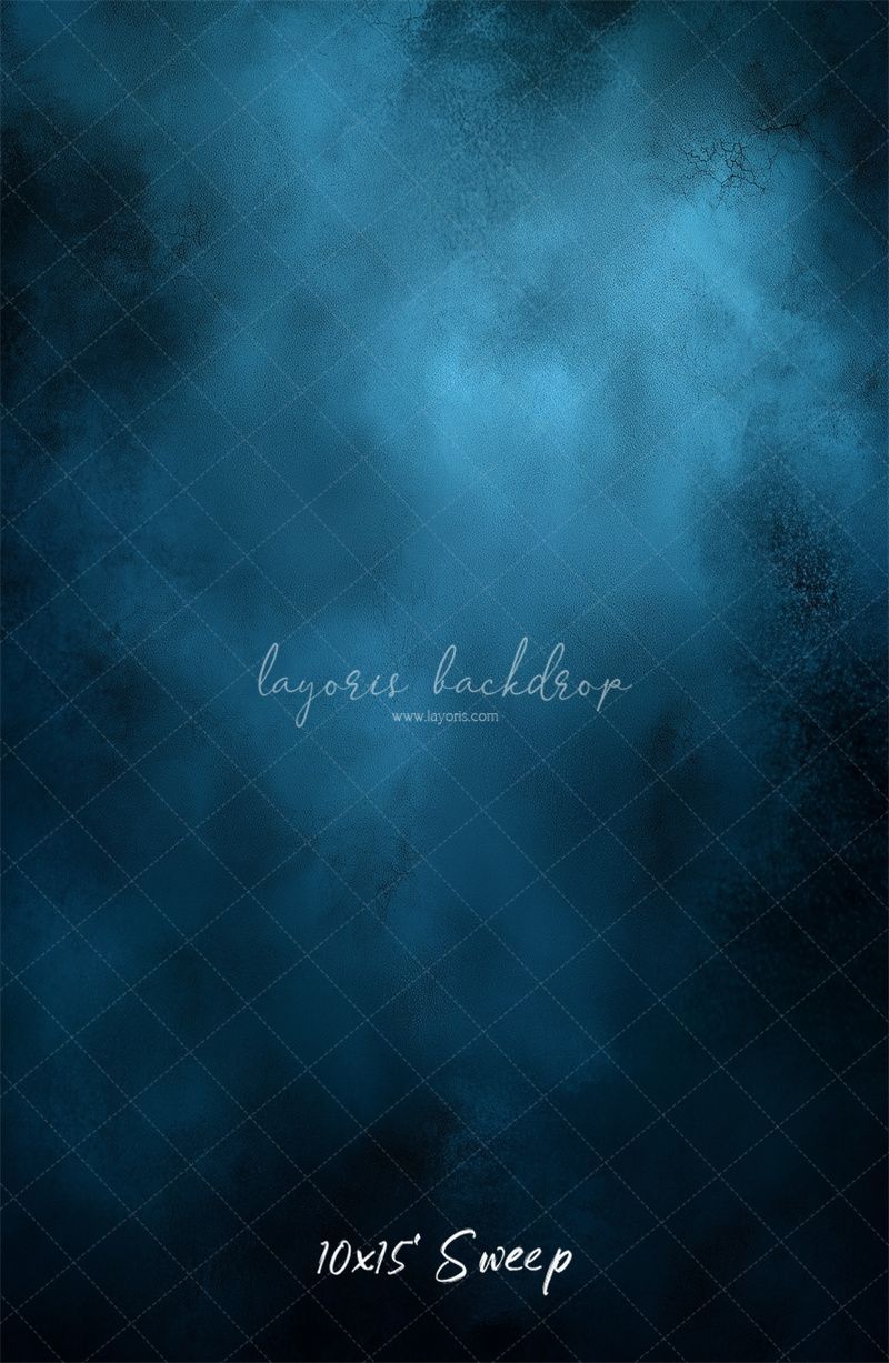 Blue Misty Vintage Old Master Backdrop For Studio - Layoris