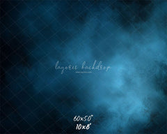 Blue Misty Vintage Old Master Backdrop For Studio - Layoris