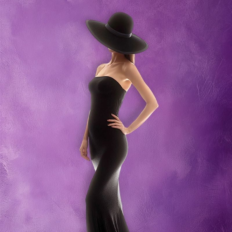 Purple Misty Vintage Old Master Portrait Backdrop - Layoris