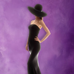 Purple Misty Vintage Old Master Portrait Backdrop - Layoris