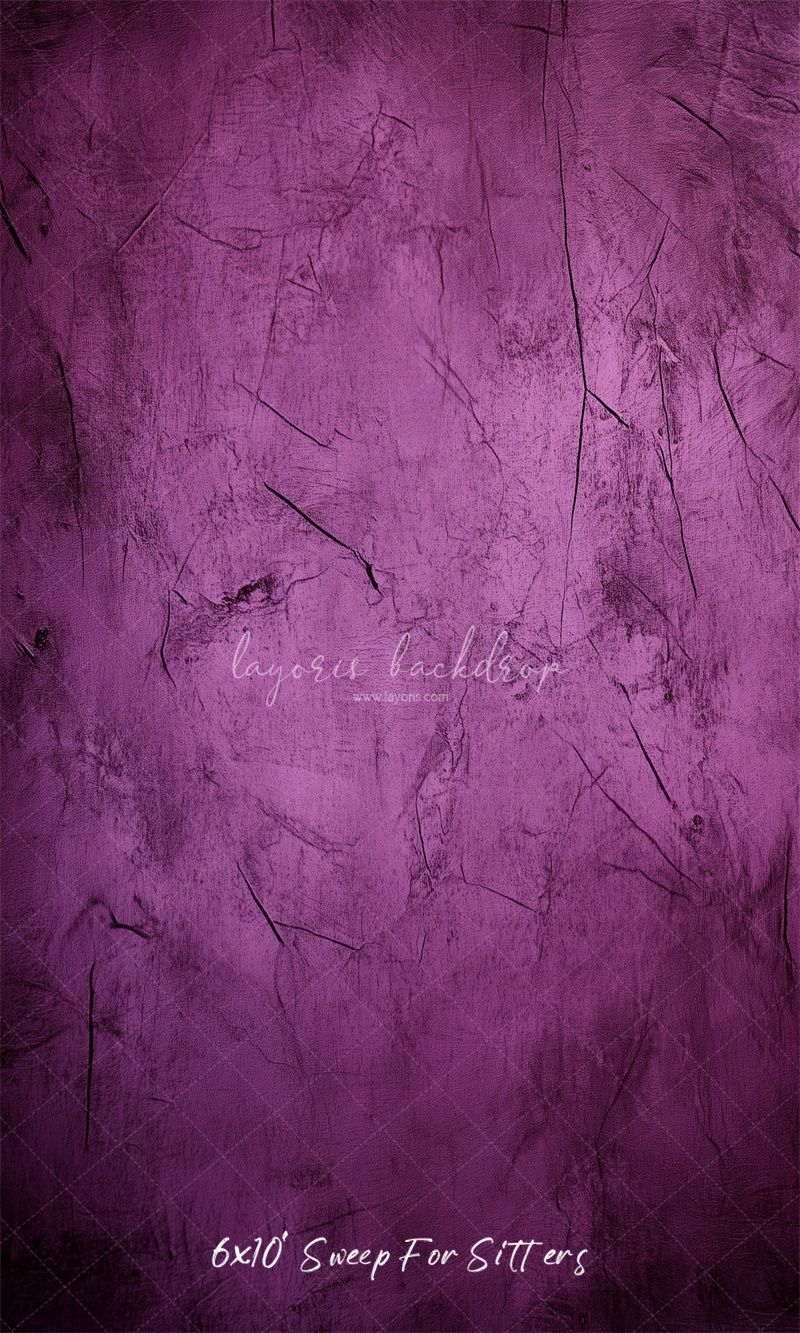 Purple Old Master Retro Wall Portrait Backdrop - Layoris