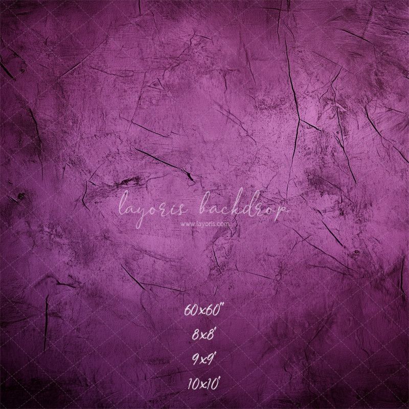 Purple Old Master Retro Wall Portrait Backdrop - Layoris