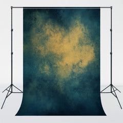 Blue Surrounded Yellow Old Masters Abstract Backdrop - Layoris