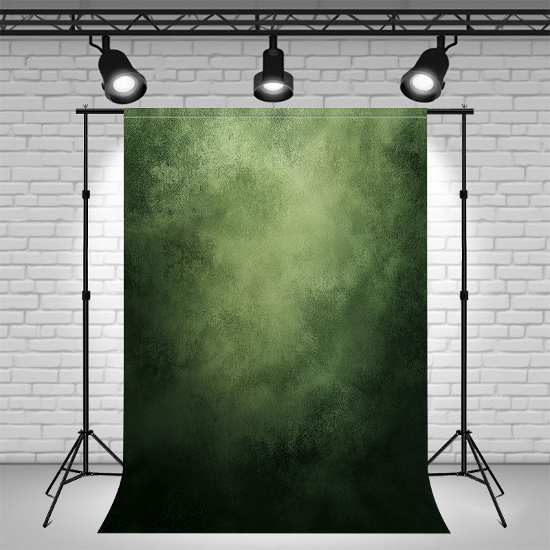 Green And Black Misty Old Master Backdrop - Layoris