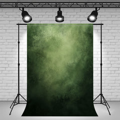 Green And Black Misty Old Master Backdrop - Layoris